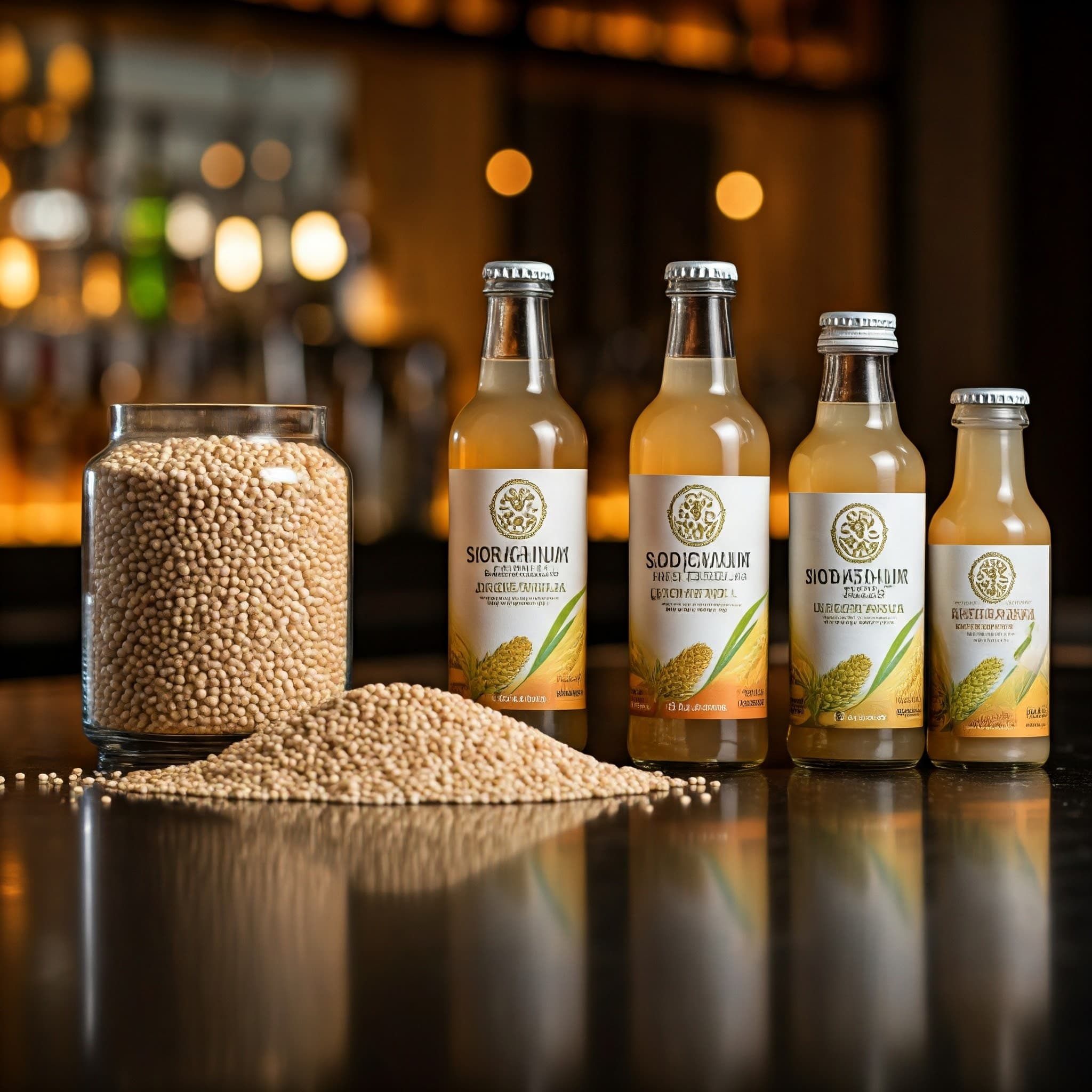 Napoje bezalkoholowe z sorgo (Obraz wygenerowany przez AI)