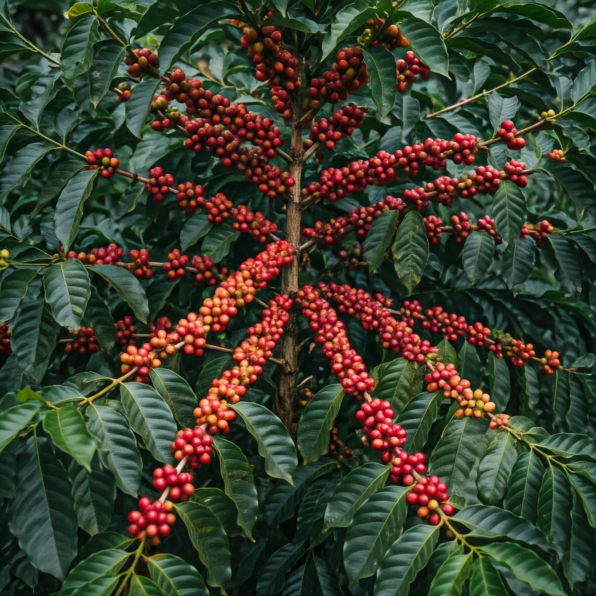 Pohon Kopi (Gambar yang Dihasilkan oleh AI)