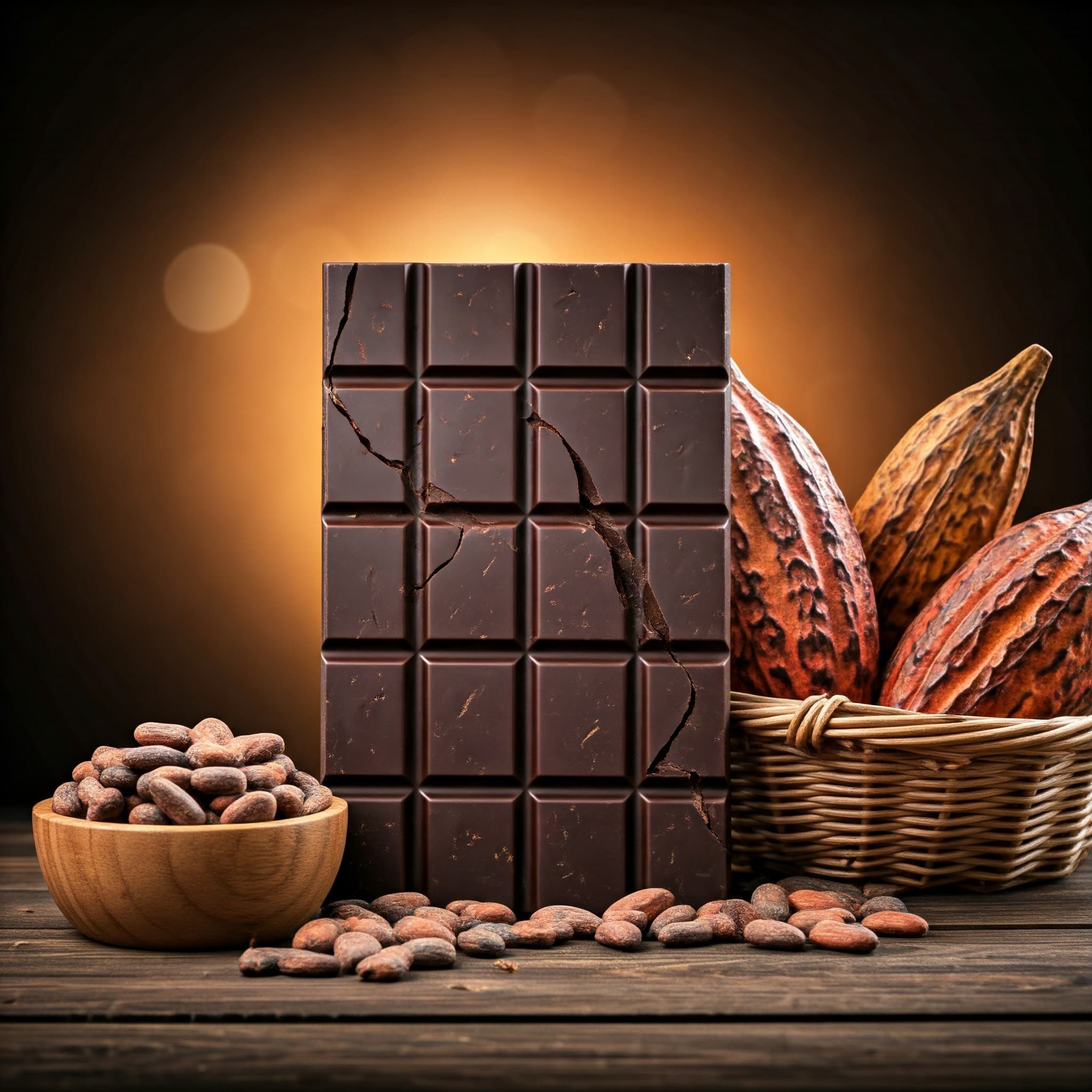 黑巧克力棒（AI生成图像）