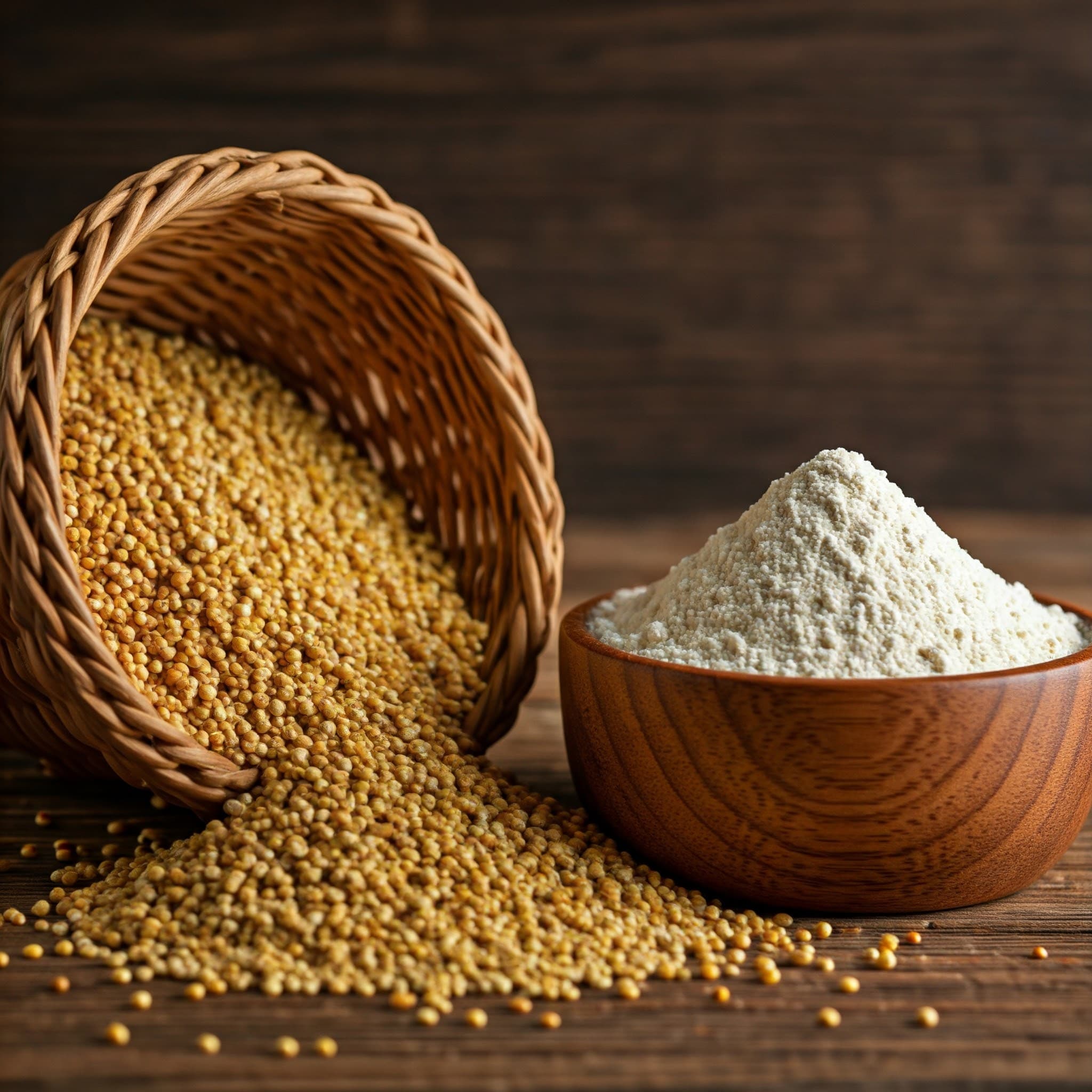 Mąka z sorgo (Obraz wygenerowany przez AI)