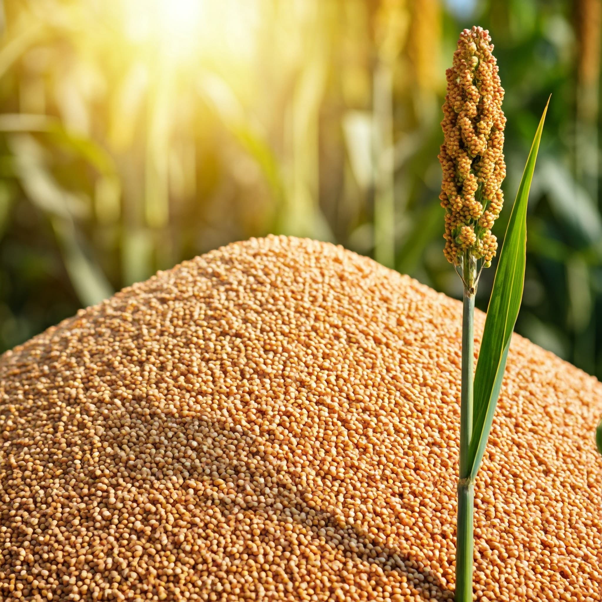 Ziarna sorgo (Obraz wygenerowany przez AI)