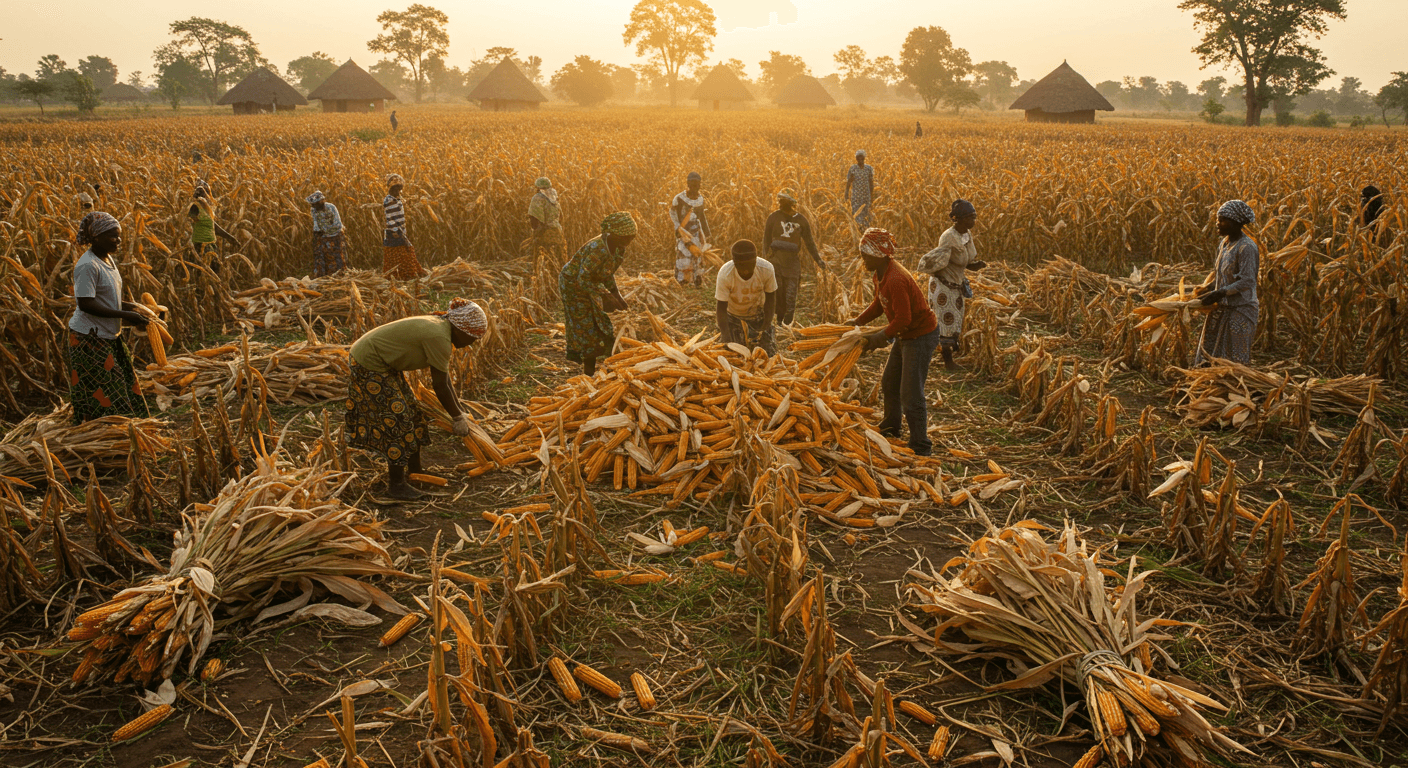 Maisernte in Togo (KI-generiertes Bild)