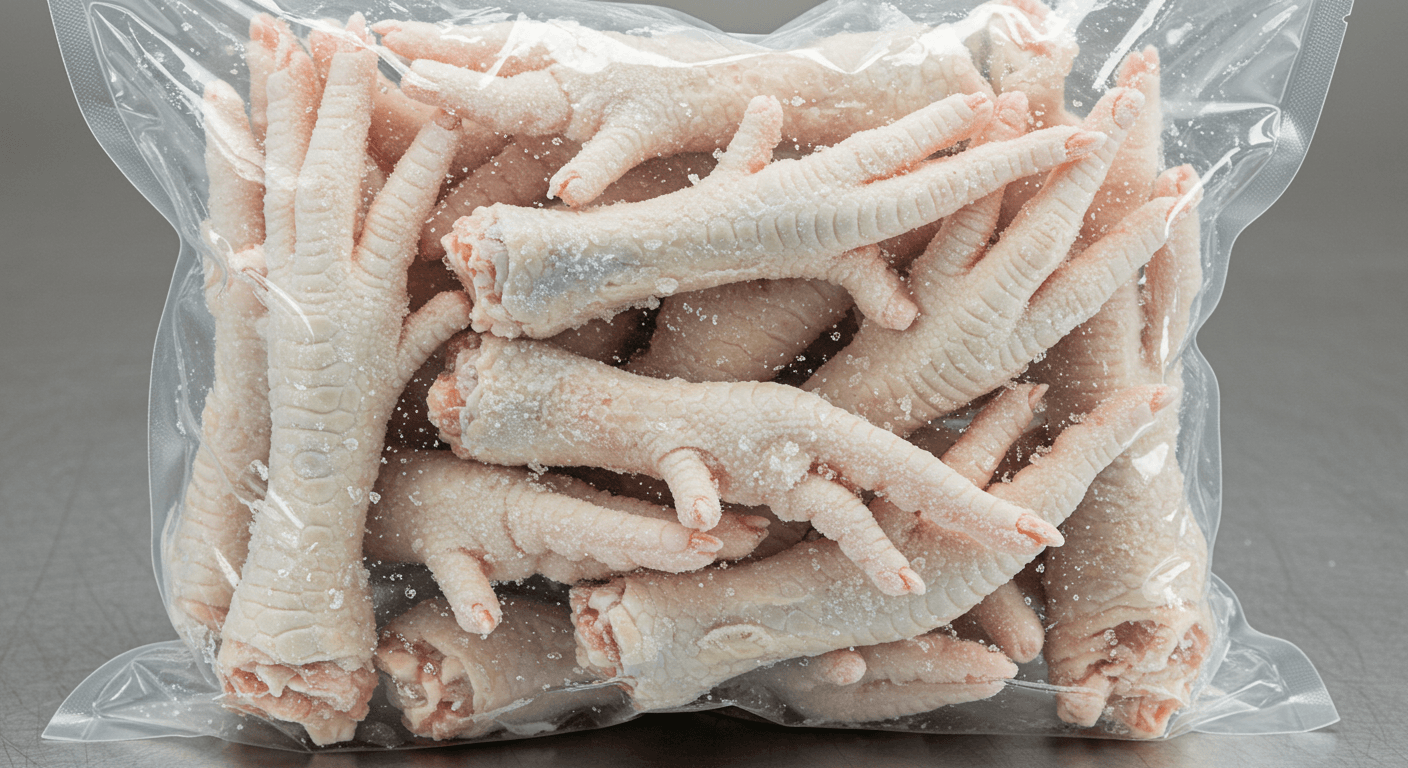 냉동 닭발 (AI 생성 이미지)