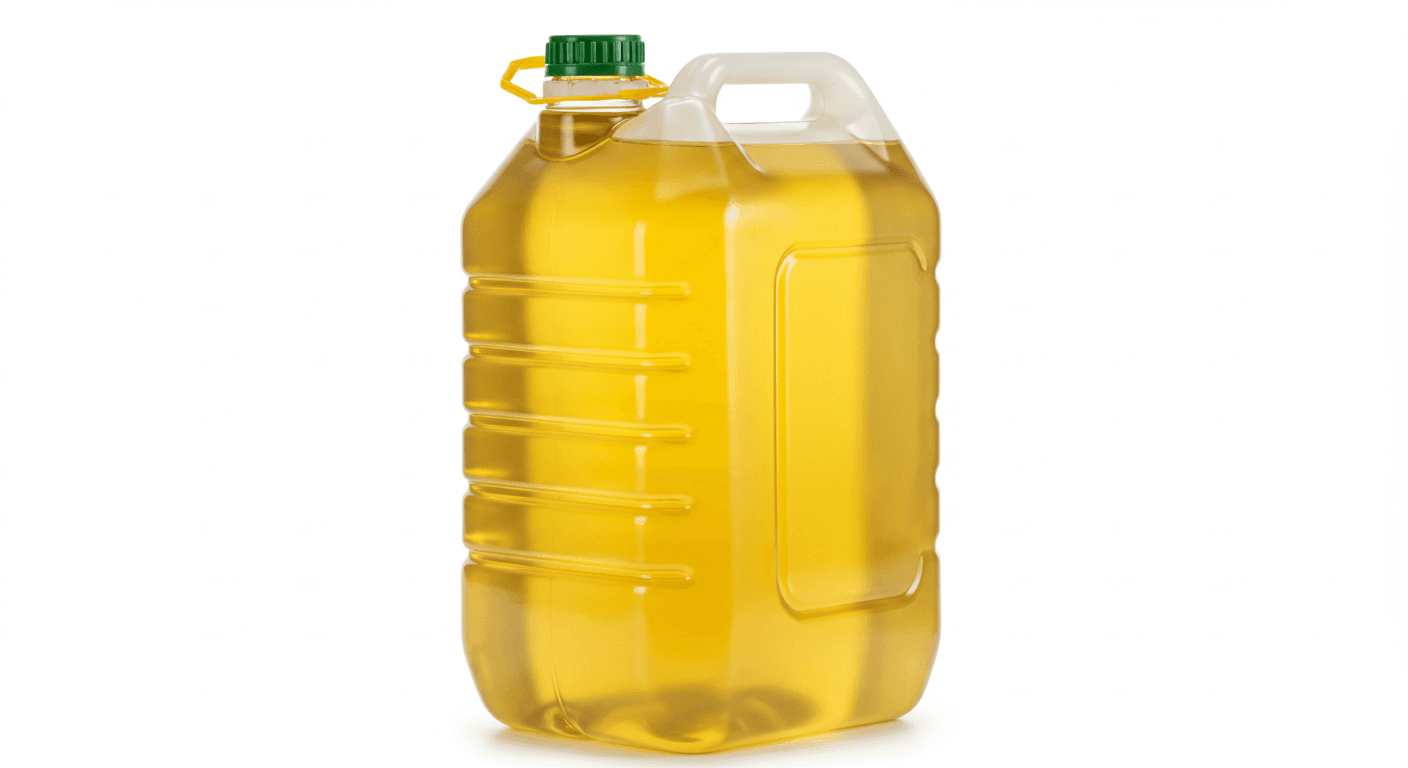 25리터 제리캔에 담긴 해바라기유 (AI 생성 이미지)