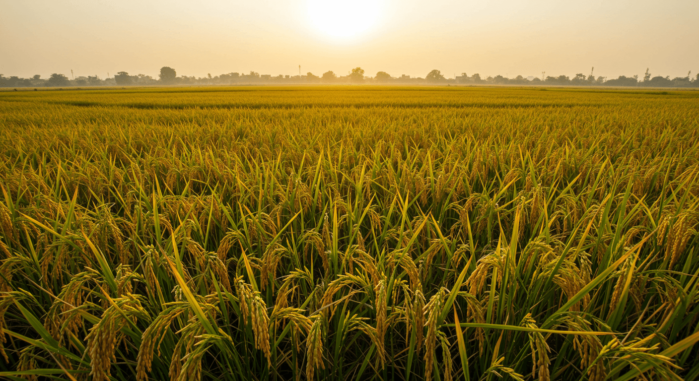 A rice field in India (AI-generated image)