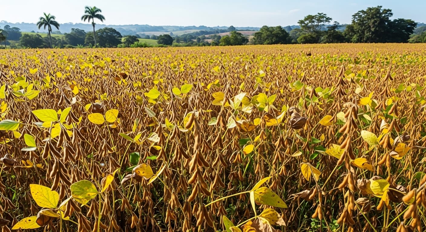 Champ de soja en Colombie (image générée par IA).
