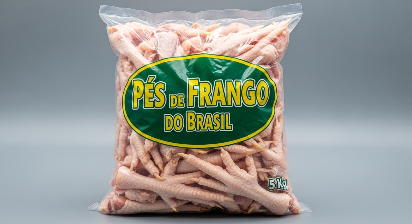 巴西鸡爪，5公斤包装（AI生成图像）
